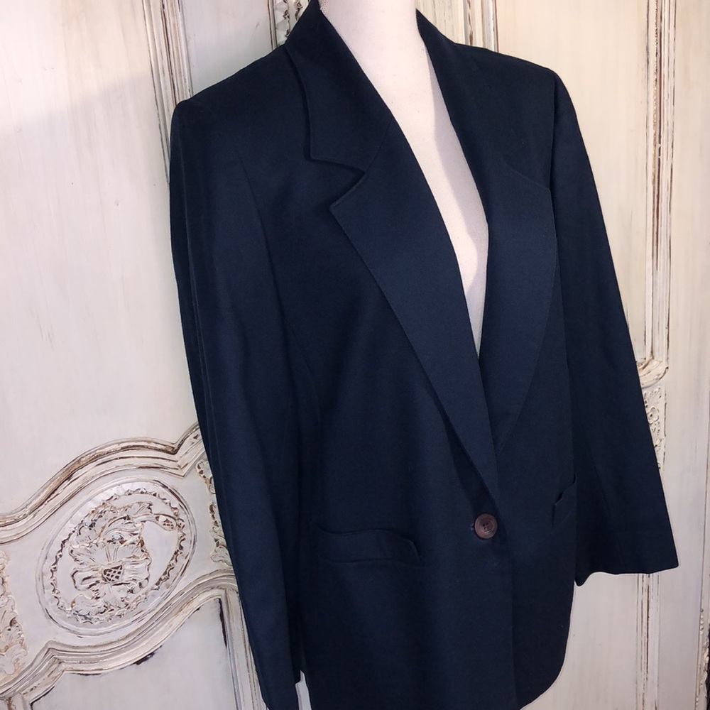 Pendleton 100% Virgin Wool Fully Lined Navy Blue … - image 2